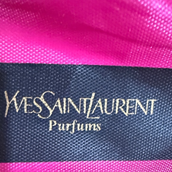 GWP Item | Yves Saint Laurent Nylon Fuchsia Wristlet Cosmetic Clutch Makeup bag - Picture 3 of 10